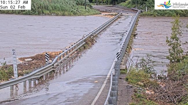 2025 Mackay Whitsunday weather: Inverdon Rd Bridge, Don River, at Bowen. Picture Whitsunday Regional Council flood cameras