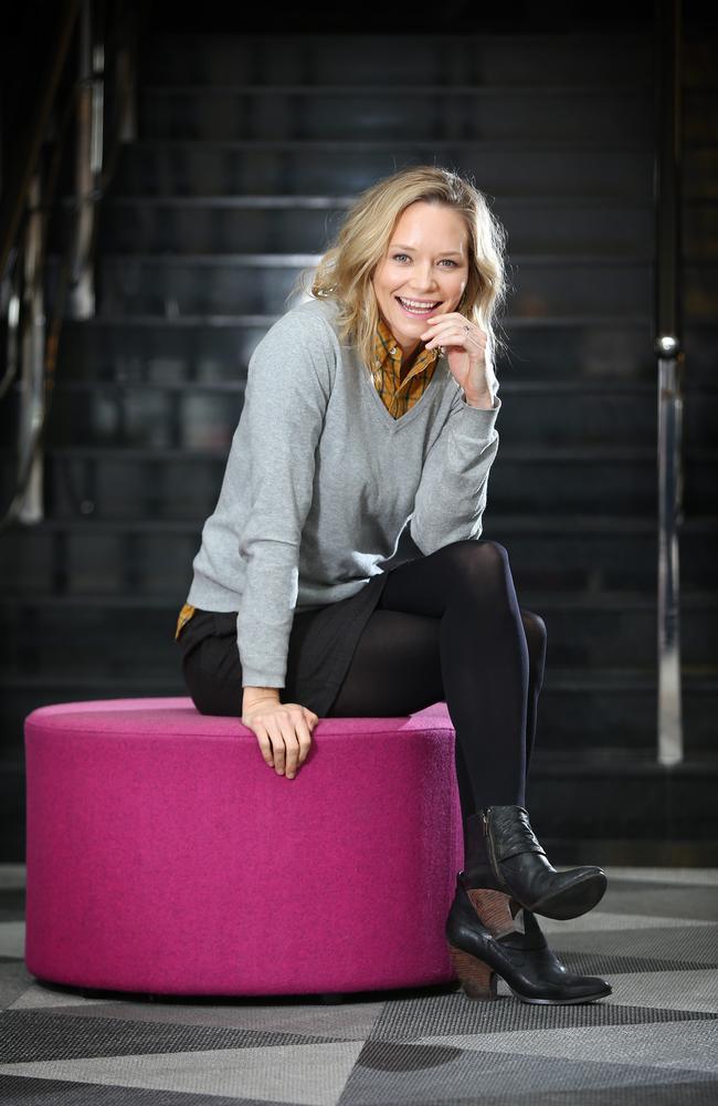 Offspring actor Adrienne Pickering in Melbourne. Picture Rebecca Michael.