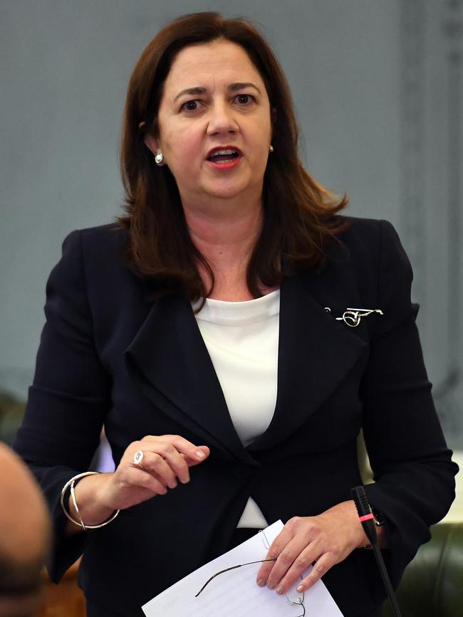 Premier Annastacia Palaszczuk says issues surround the Ross River Dam’s function will be investigated. Picture: AAP Image/Dan Peled