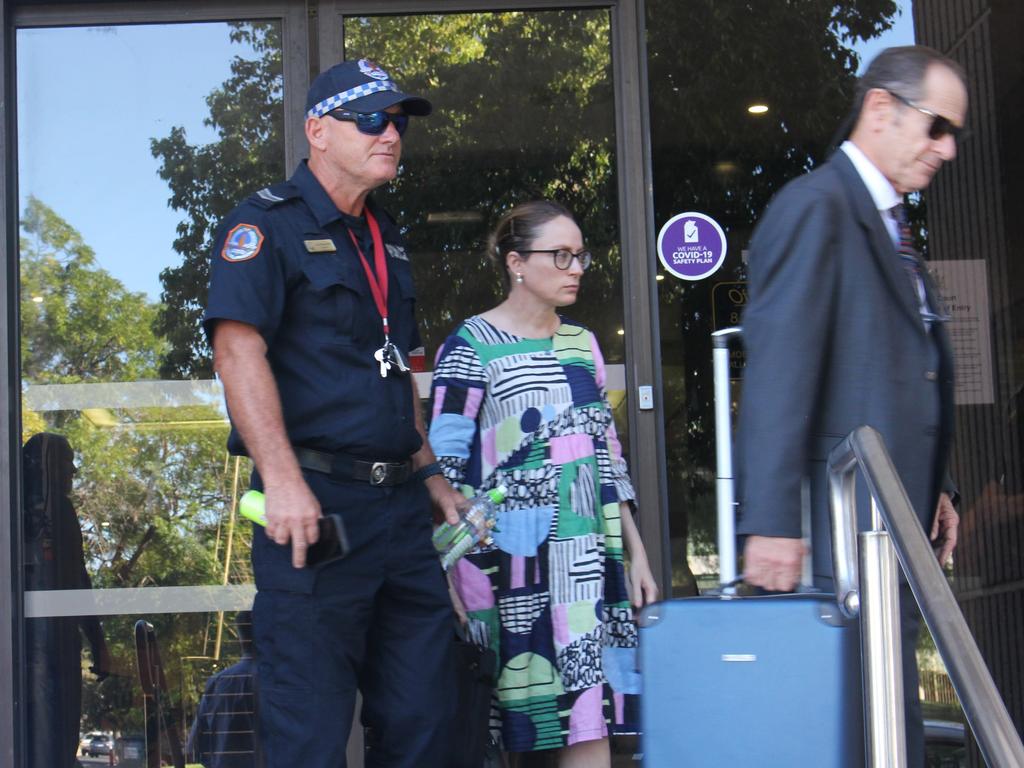 NT Police sergeant Lee Bauwens said enforcing the law ‘could be perceived as’ smashing the whole community. Picture: Jason Walls