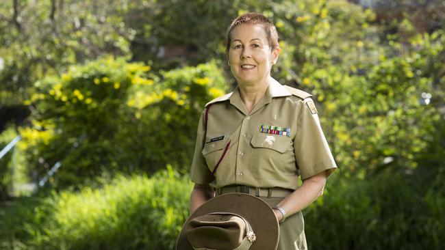 Belinda Allen, in Brisbane, is the great-granddaughter of Brigadier General William Grant. Picture: Richard Whitfield