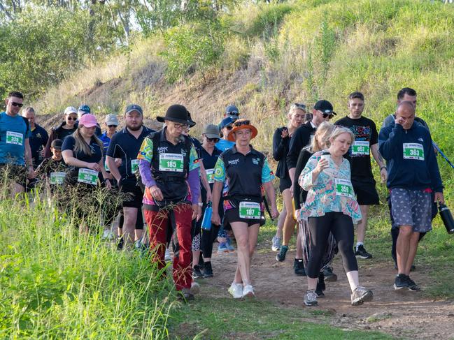 Maud Bagnell during the 5km Hike.The Base Services, Hike for Homeless held at Jubilee Park. October 19th, 2024