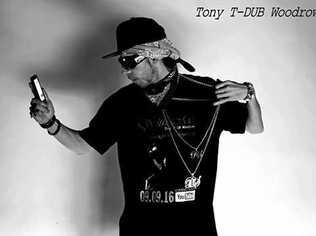 Gympie's infamous rapper T-Dub, aka Tony Woodrow. Picture: Contributed