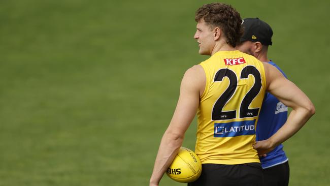 Jacob Hopper is in doubt for Round 3. Picture: Darrian Traynor/Getty Images