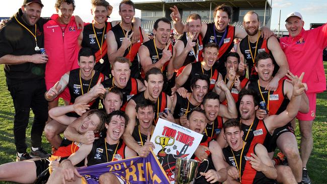 Kyabram won the 2017 Goulburn Valley Football LEague premiership, defeating Shepparton 12.15 (87) to 4.9 (33). Picture: Bailey Opie