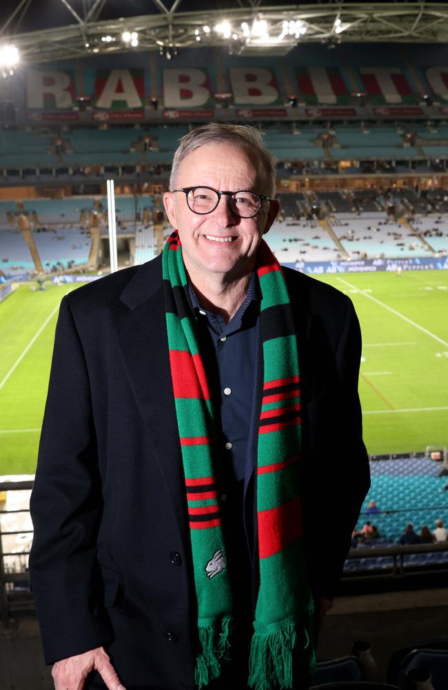 Prime Minister Anthony Albanese is the club’s No.1 ticket holder. Picture: Damian Shaw