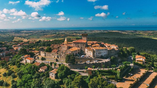 The hilltop town of Capalbio in Tuscany, Italy.