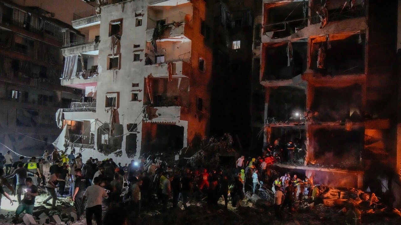 Israeli air strikes on central Beirut kills more than 20 people