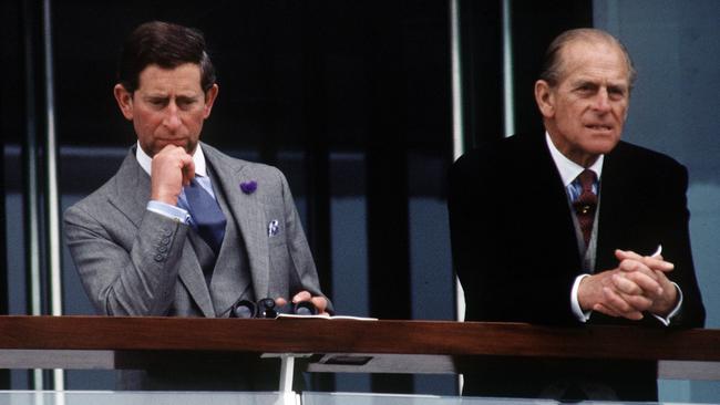 Prince Charles reportedly had a strained relationship with his own father, Prince Philip, who spent years trying to toughen him up. Picture: Tim Graham Photo Library via Getty