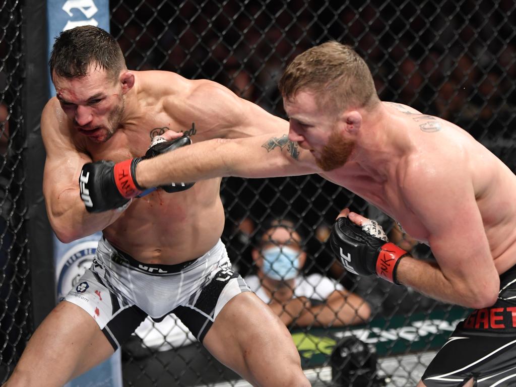 Michael Chandler (L) and Justin Gaethje (R) are rarely in boring fights. Picture: Jeff Bottari/Zuffa LLC