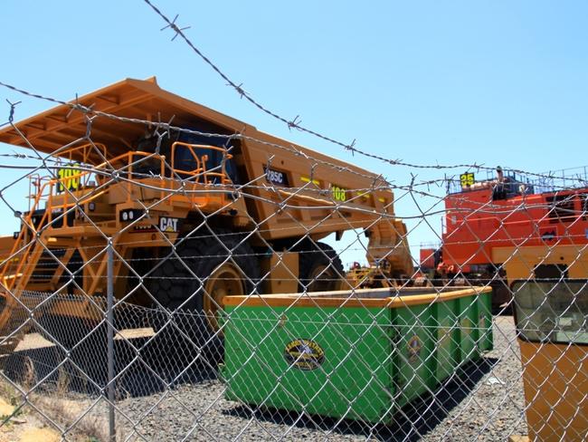 Unused mining equipment in Emerald.