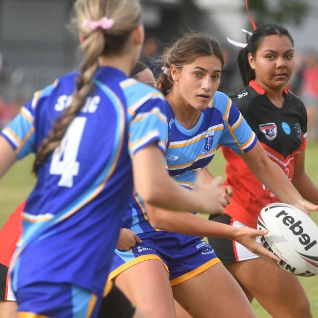 Women's game between Kirwan High and St Margaret Mary's College at Kirwan High. Picture: Evan Morgan