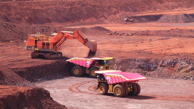 The Roy Hill iron ore mine in Western Australia.