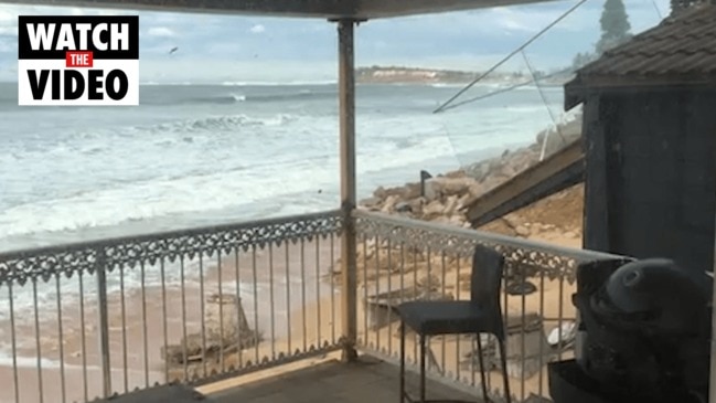 Collaroy resident's property damage from the severe storm