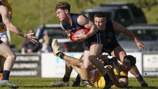 EFNL: Berwick’s Tom Brennan breaks free. Picture: Valeriu Campan