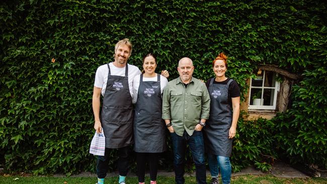 The 2022 Tasting Australia creative team: Darren Robertson, Emma McCaskill, Nick Stock and Karena Armstrong. Picture: supplied