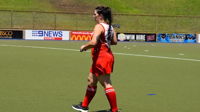 Photos from Darwin B-grade hockey grand final day. Picture: Darcy Jennings.