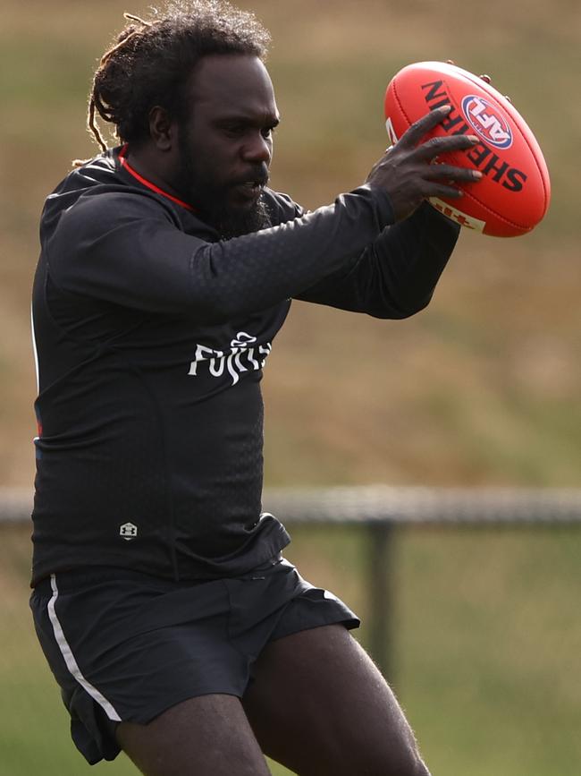 Anthony McDonald-Tipungwuti during a training session at The Hangar.