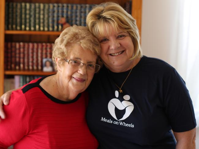 Client Enid and volunteer Robyn have formed a strong bond through Meals on Wheels.