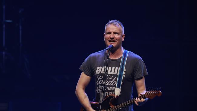 Sting’s son Joe Sumner joined the star as the support act. Picture: Justin Lloyd