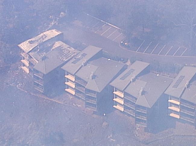 Binna Burra Mountain lodge burnt by bushfire — Photo supplied Channel 7