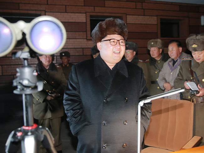 North Korean leader Kim Jong-Un plans to act while the US and South Korea are distracted by internal politics, a source has warned. Picture: AFP.