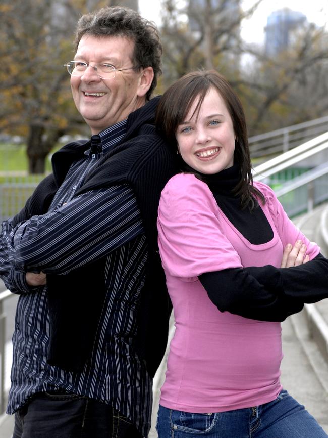 Bonnie Anderson, pictured with Red Symons, won Australia’s Got Talent as a 12-year-old in 2007.