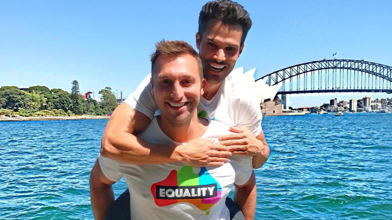 Ryan Channing and Ian Thorpe as seen on Instagram posts. Pic: Instagram @ryanchanning