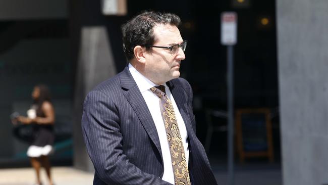 Barrister Andrew Hoare argued Mr Lehrmann was at a risk of self-harm should his client’s name be publicly revealed. Picture: NCA NewsWire/Tertius Pickard