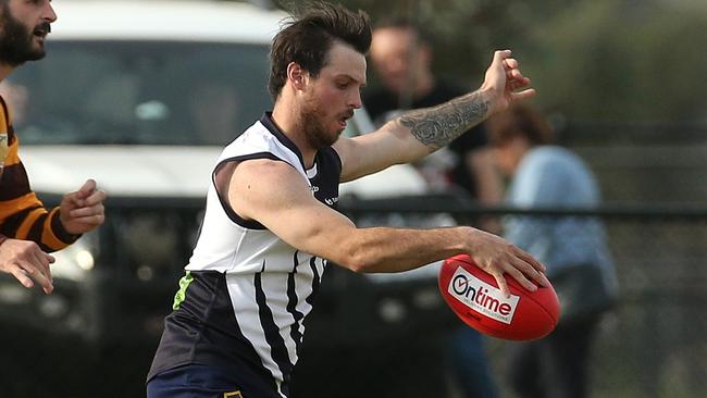 Jarrod Johns in action for Melton Centrals. Picture: Hamish Blair