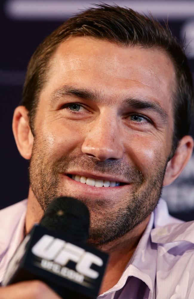 SYDNEY, AUSTRALIA - SEPTEMBER 11: Luke Rockhold speaks during the UFC Fight Night: Rockhold v Bisping Press Event at Museum of Contemporary Art on September 11, 2014 in Sydney, Australia. (Photo by Matt King/Getty Images)