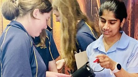 Dubbo students are engaging with creative writing through Luke and Brenda Taylor's Crime Story workshops. Photo: Supplied.