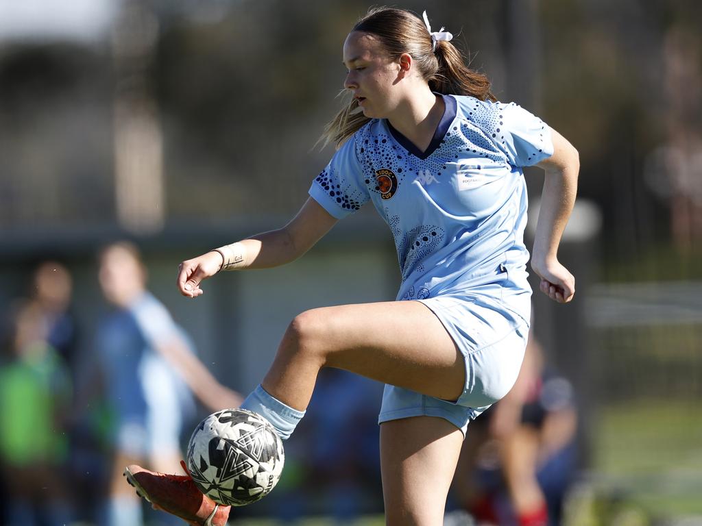 Rhianna Turk. Picture: Michael Gorton. U16 Girls NAIDOC Cup at Lake Macquarie Regional Football Facility.