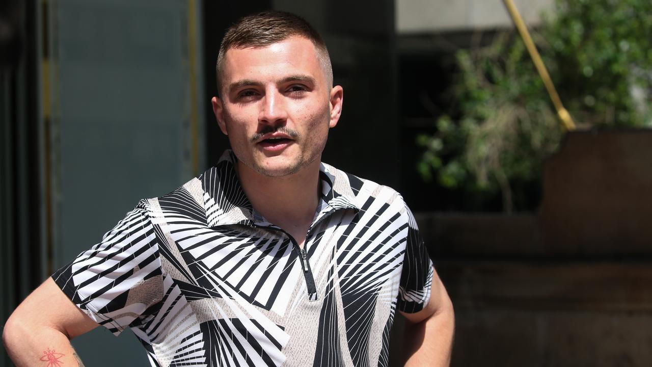 Leaving court last month, Engwicht told reporters that he had been ‘doing a lot of self-work’. Picture: NCA Newswire