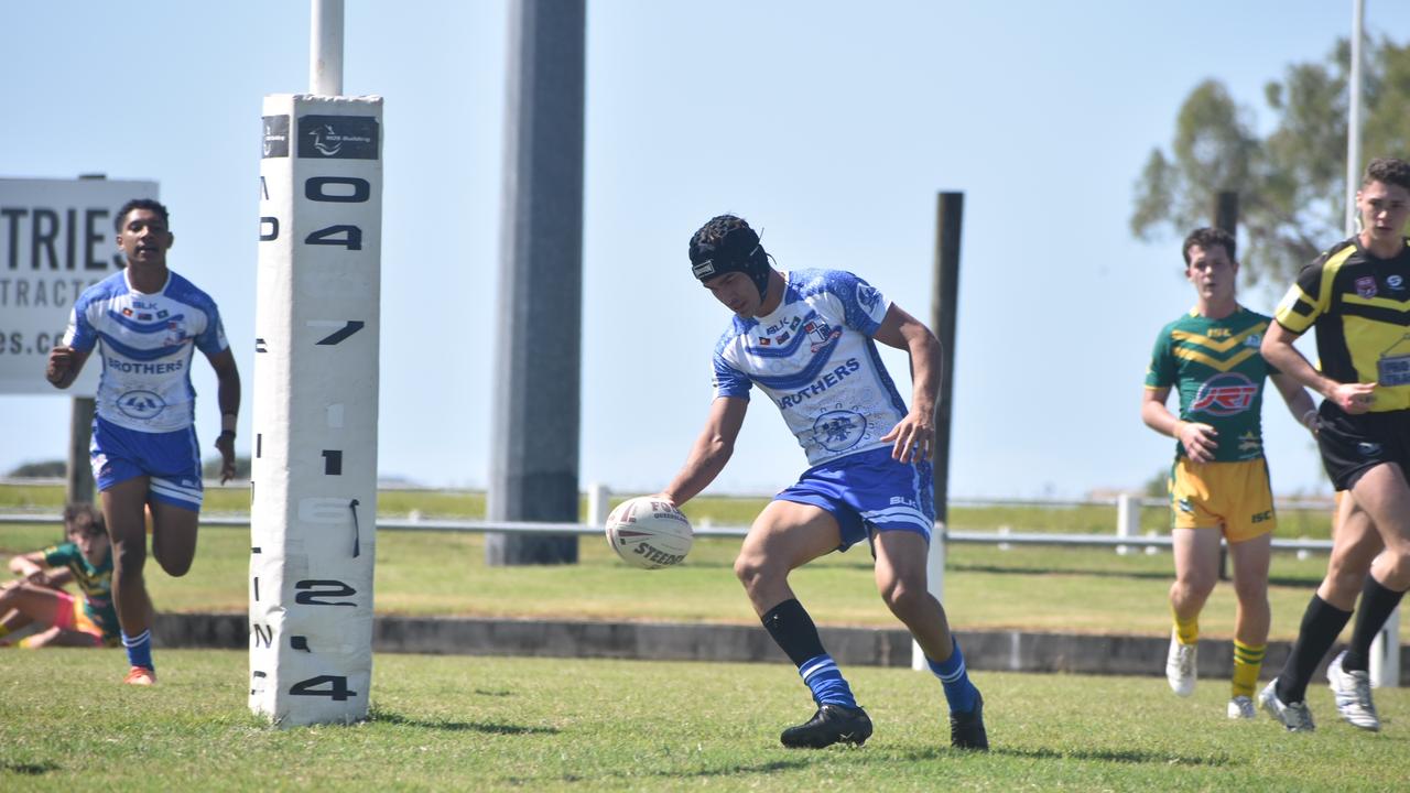 Cathane Hill for Ignatius Park against St Brendan's College in the Aaron Payne Cup round seven match in Mackay, August 4, 2021. Picture: Matthew Forrest