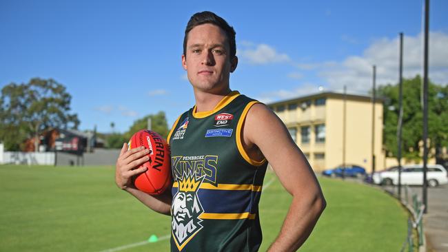 Pembroke Old Scholars’ star recruit Alex Forster. Picture: Tom Huntley