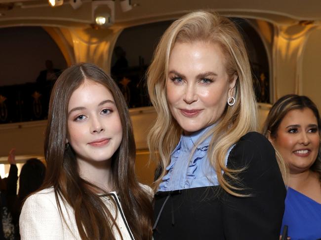 BEVERLY HILLS, CALIFORNIA - DECEMBER 04: (L-R) Faith Margaret Kidman Urban and Nicole Kidman attend The Hollywood Reporter Women in Entertainment 2024 at The Beverly Hills Hotel on December 04, 2024 in Beverly Hills, California.  (Photo by Stefanie Keenan/The Hollywood Reporter via Getty Images)