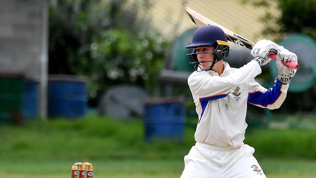 Marist College Ashgrove batsman William Nickelson. Picture, John Gass