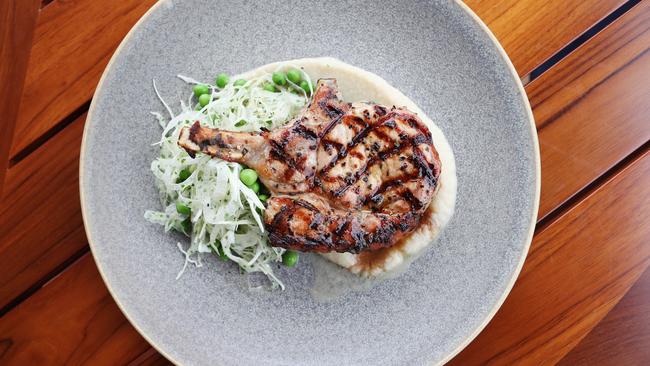 The pork chop is a classy classic. Picture: Rebecca Michael