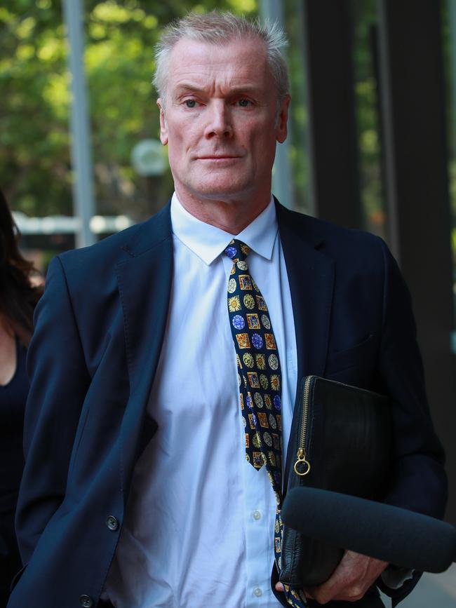 Gordon Wood leaves the Supreme Court of NSW. Picture: Justin Lloyd