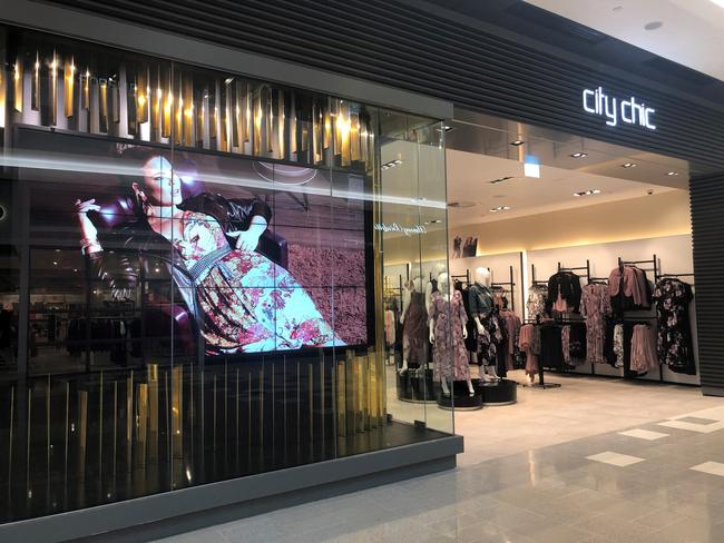 A City Chic store, above. City Chic’s US business is performing well and the Australian and New Zealand operations were boosted by border reopenings in the run-up to Christmas, Canaccord analysts say.