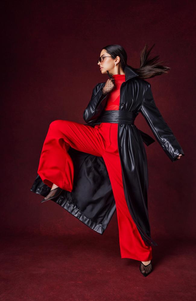 She’s red-y! Safia Arain. Picture: Steven Chee for Stellar