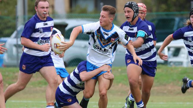 Ballina centre Rowan Mansfield was among the try-scorers in Northern Rivers big win over Newcastle at Ballina on Saturday. Photo Amy Blanch.