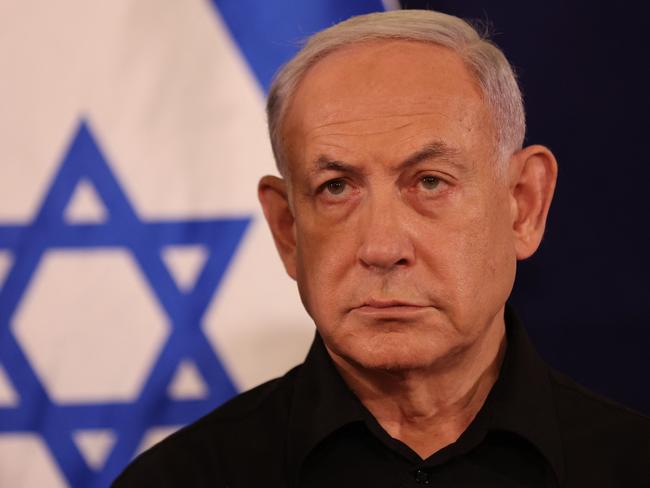 Israeli Prime Minister Benjamin Netanyahu is being pressured by Israel’s far-right. Picture: Abir Sultan / POOL / AFP