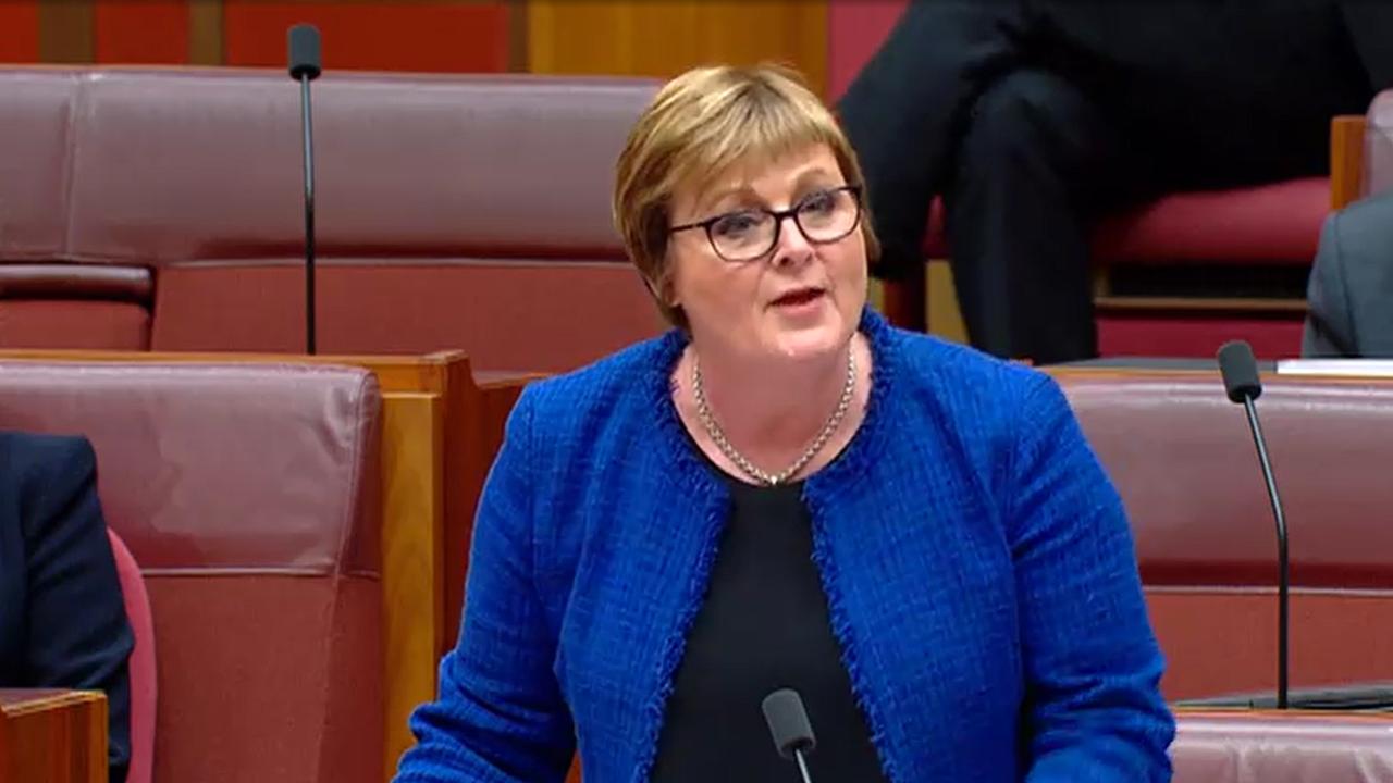 Liberal senator Linda Reynolds has been admitted to hospital and is taking medical leave. Picture: APH via NCA NewsWire