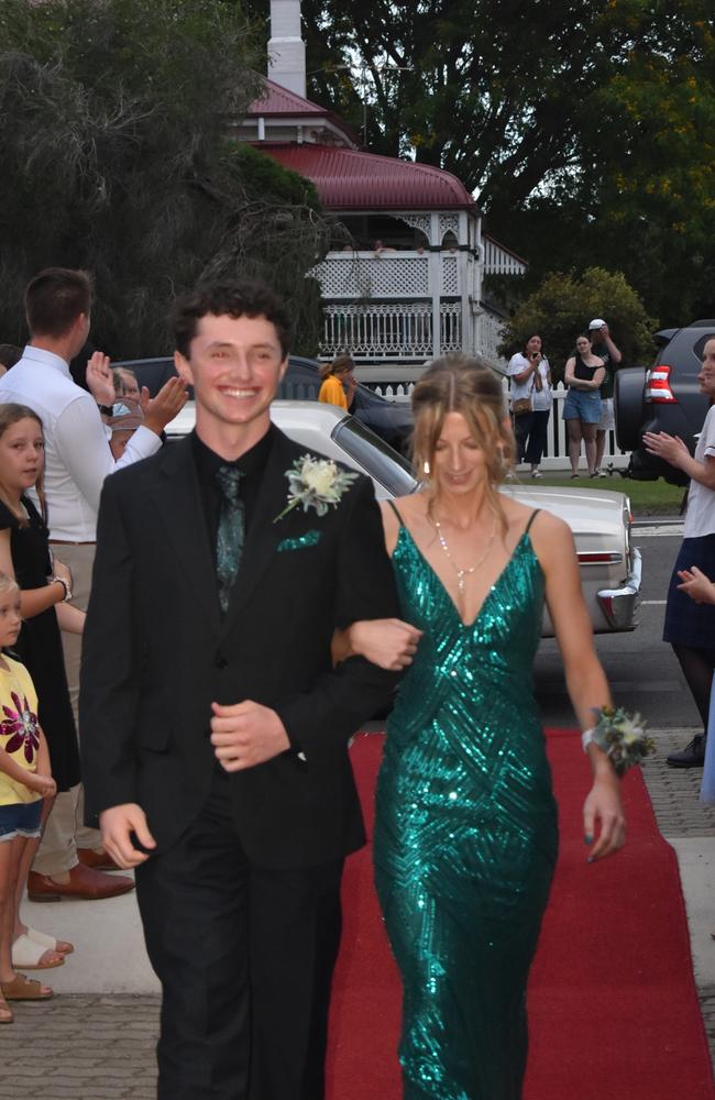 Riley Pearce and Aleshia Millard at the 2024 Warwick State High School formal. November 15, 2024.