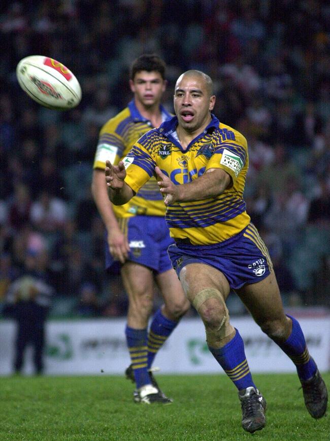 Jim Dymock in his Parramatta Eels