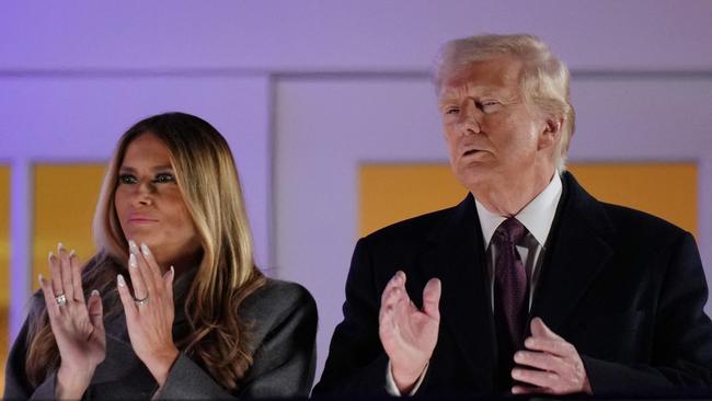 U.S. President-elect Donald Trump and his wife Melania Trump ahead of his inaguration on Monday. Picture: Getty Images via AFP