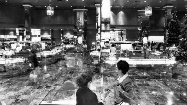 The ground floor of David Jones’ Rundle Mall store in 1987.