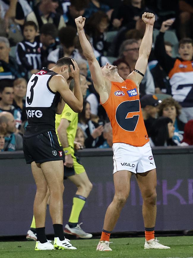 Is onto Collingwood next for Isaac Cumming and the Giants. Picture: Phil Hillyard